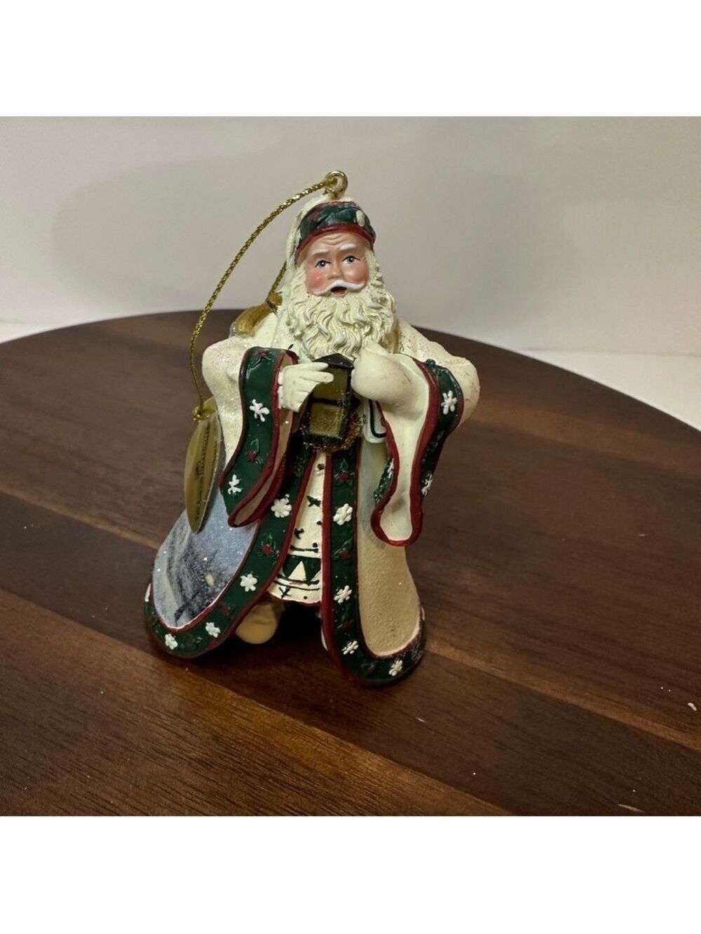 Thomas Kinkade Santa Ornament โ The Ashton-Drake Galleries โ Winter Scene Robe